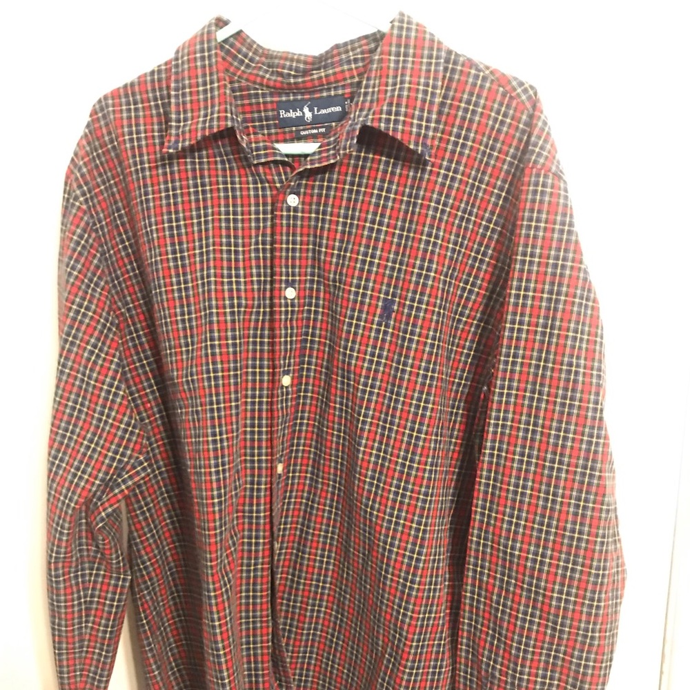 Polo button up shirt. Custom fit